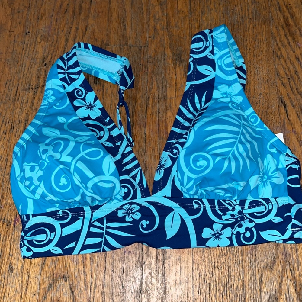 Disney parks Mickey & Minnie Mouse floral bikini top